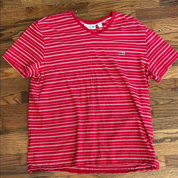 Lacoste Other - Lacoste Red and White Striped Tee